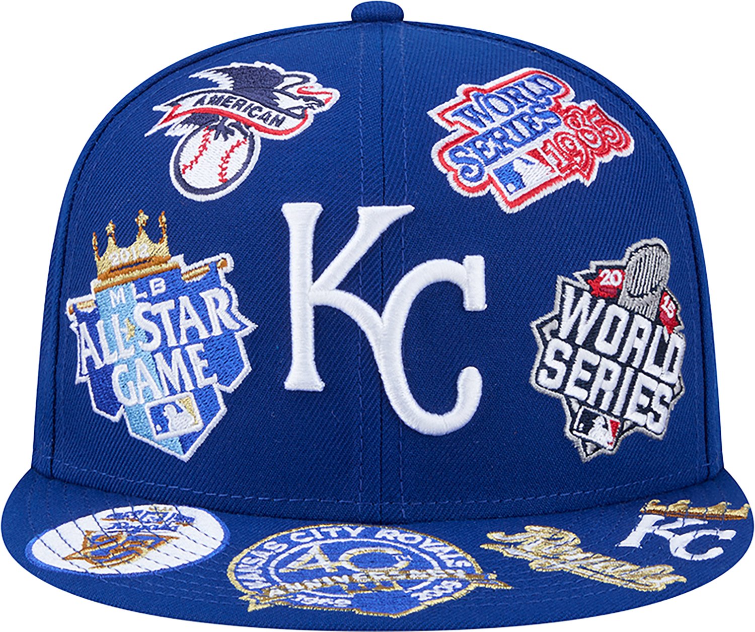 New Era Men's Kansas City Royals Allover Logo 9FIFTY Cap - view number 2