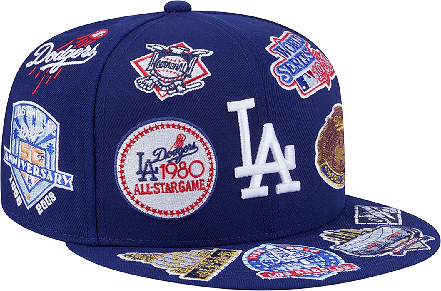 New Era Men's Los Angeles Dodgers Allover Logo 9FIFTY Cap - view number 3