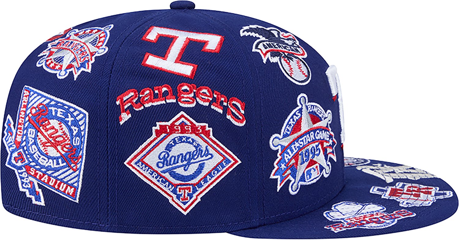 New Era Men's Texas Rangers Allover Logo 9FIFTY Cap - view number 4