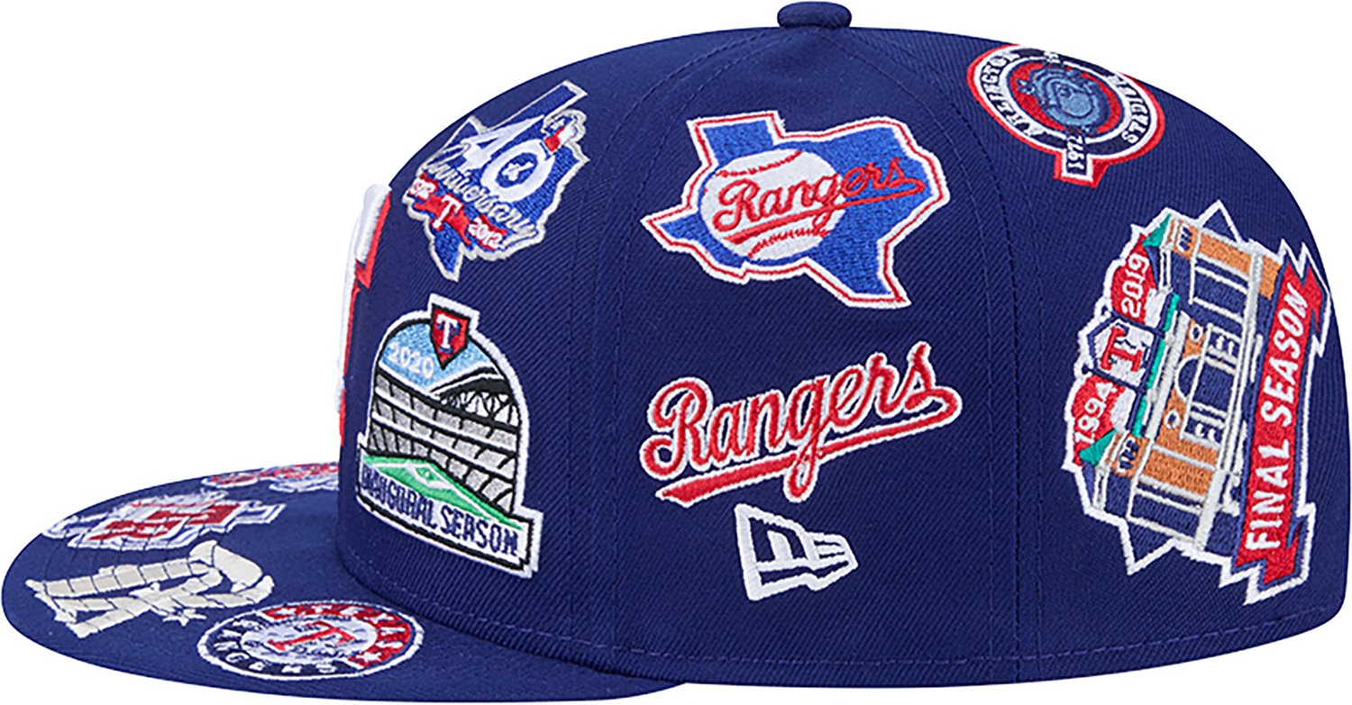 New Era Men's Texas Rangers Allover Logo 9FIFTY Cap - view number 5