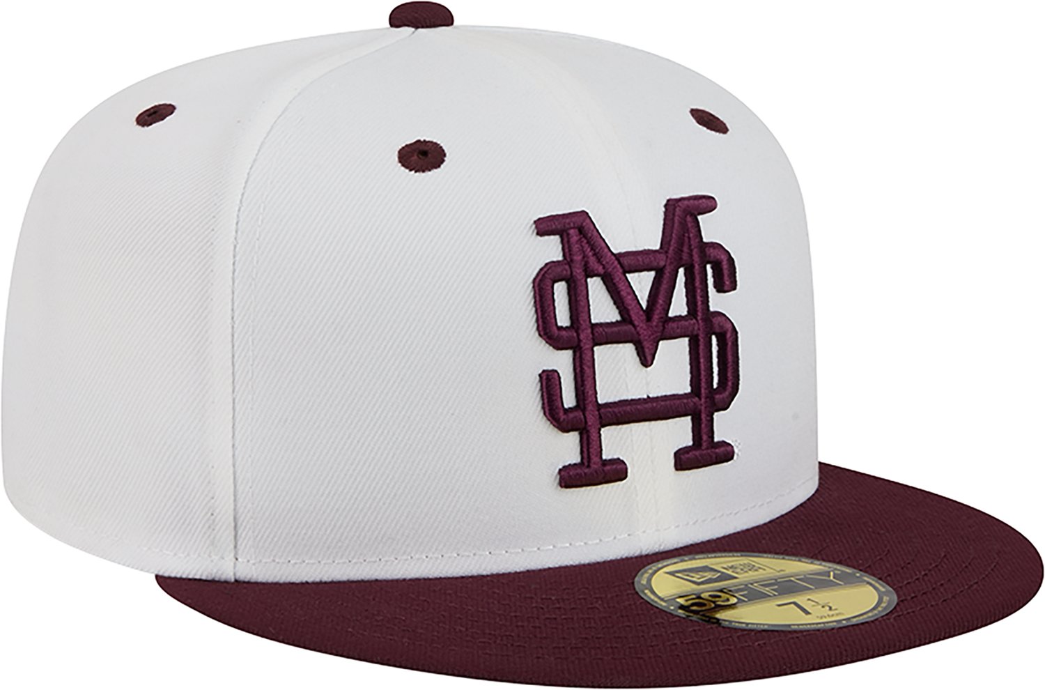 New Era Adults' Mississippi State Bulldogs Baseball On Field 59FIFTY Cap - view number 3