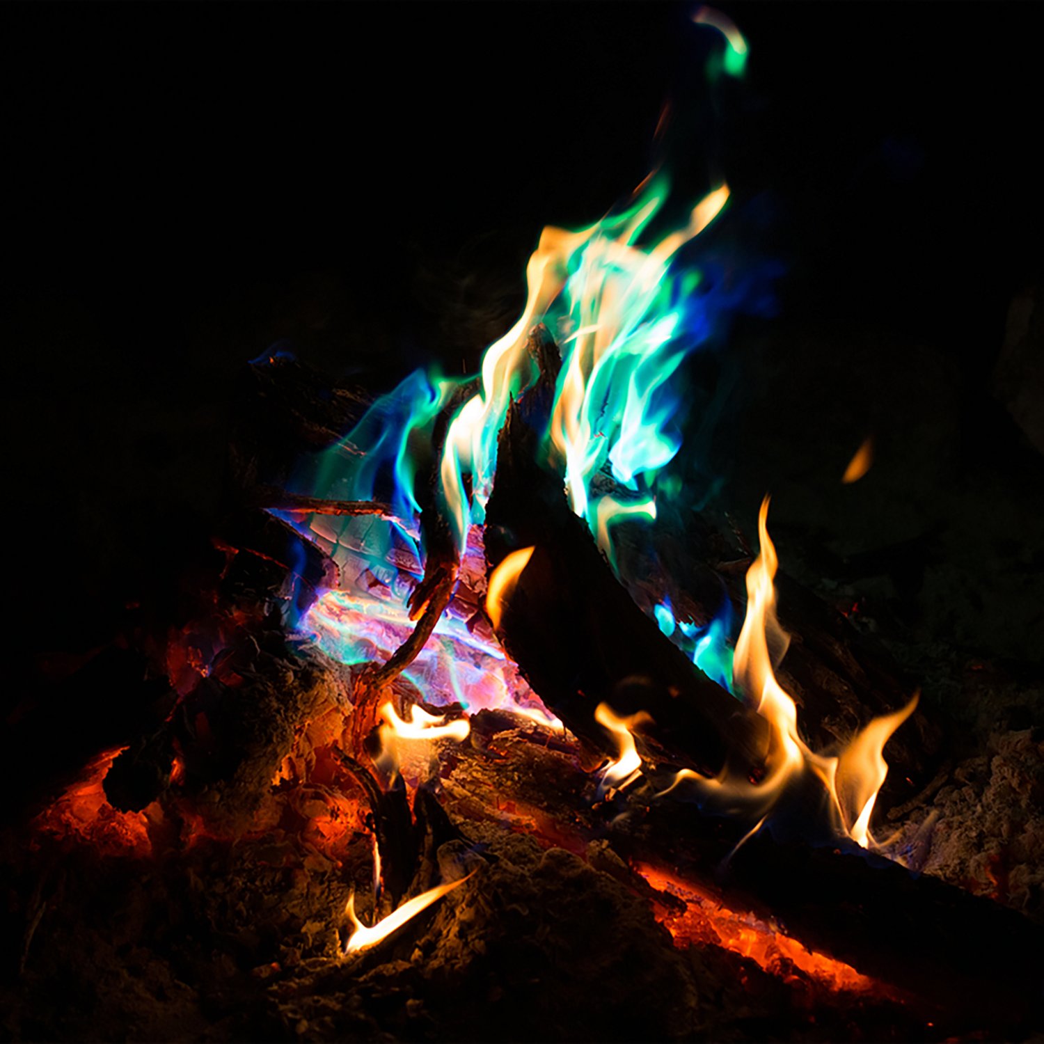 Get Stoked! Funky Colored Flames Dust Bottle