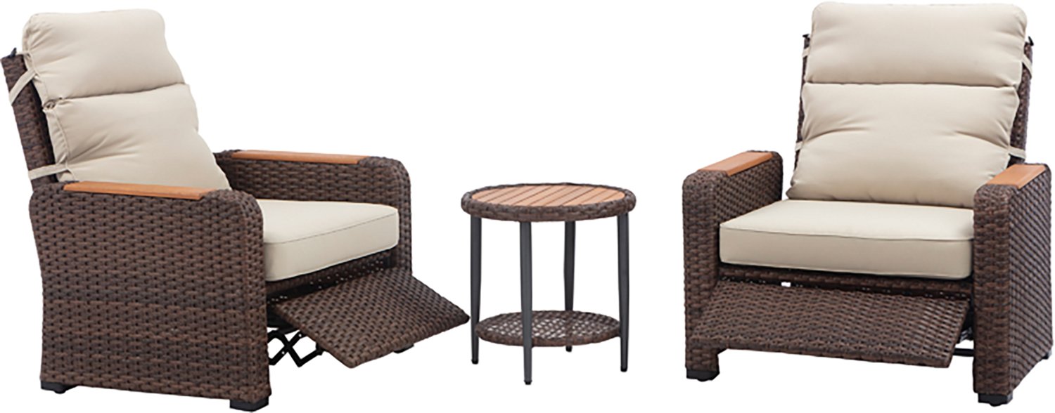 Teamson Home Wicker Recliner 3-piece Set - view number 2