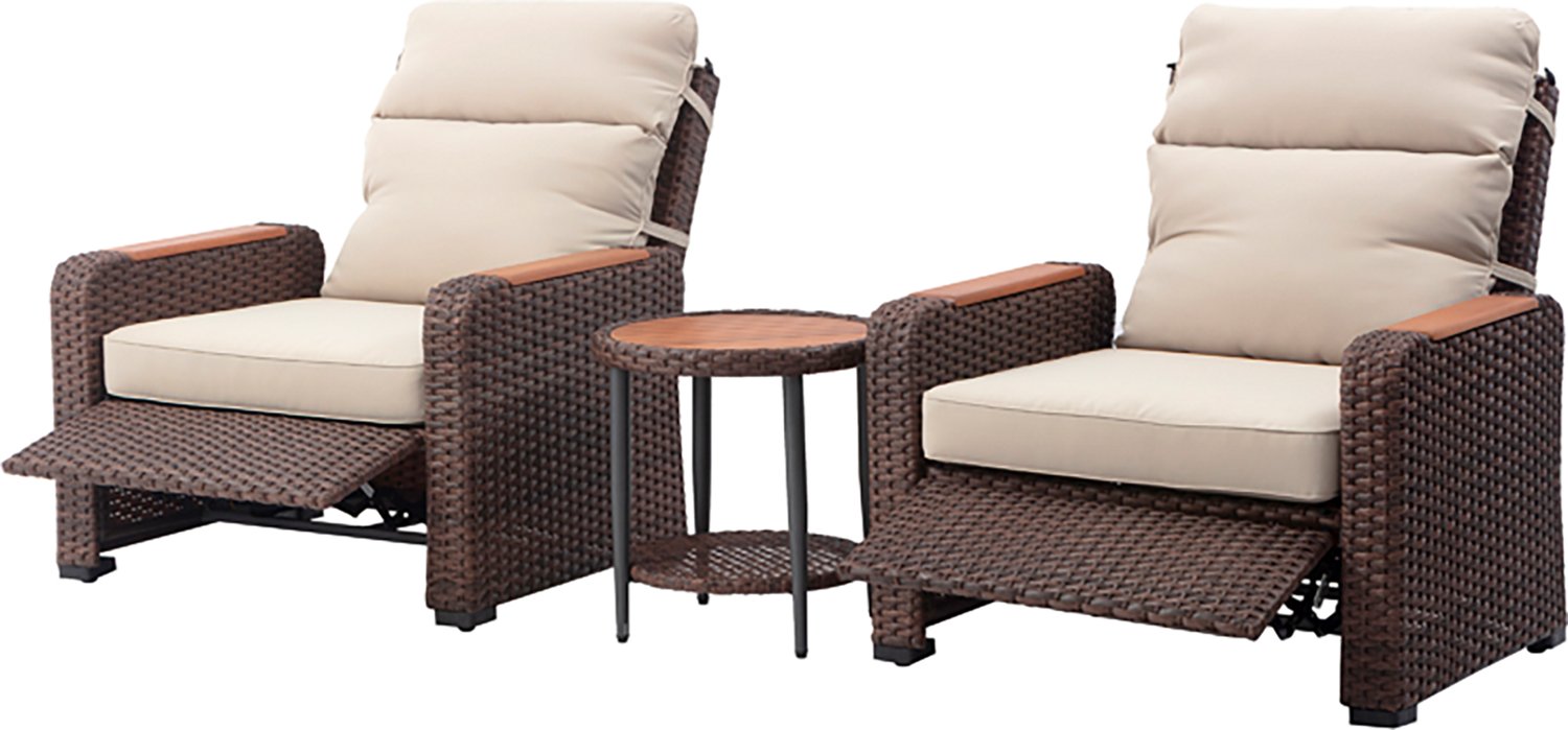 Teamson Home Wicker Recliner 3-piece Set - view number 3