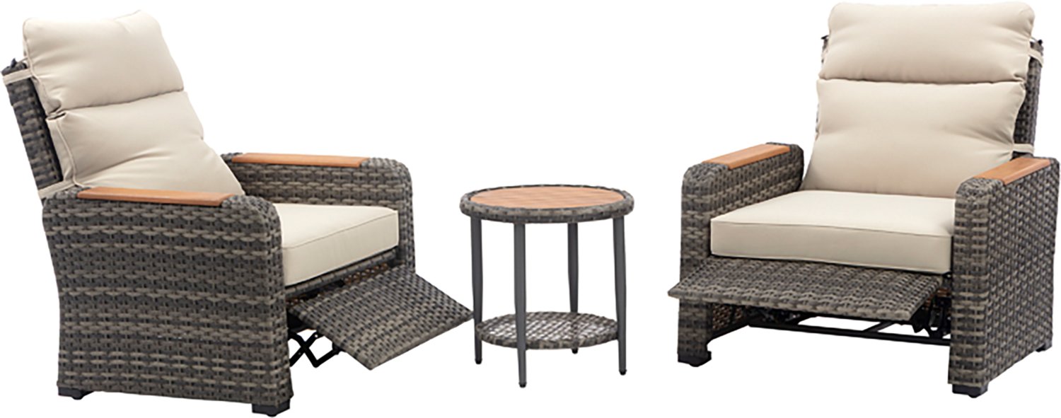 Teamson Home Wicker Recliner 3-piece Set - view number 3