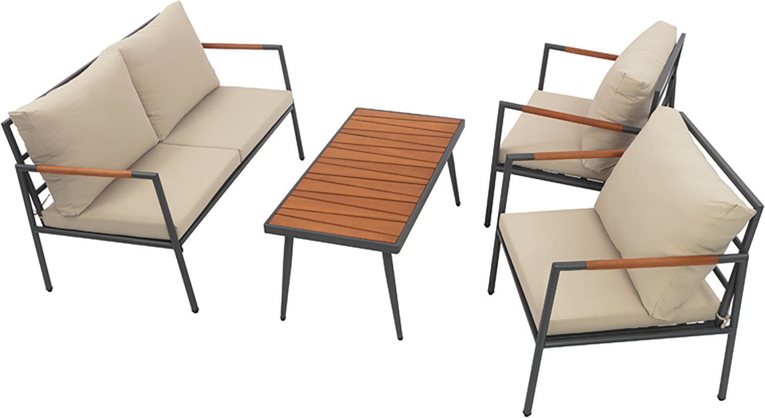 Teamson Home Steel Frame 02 Conversation 4-piece Set - view number 2