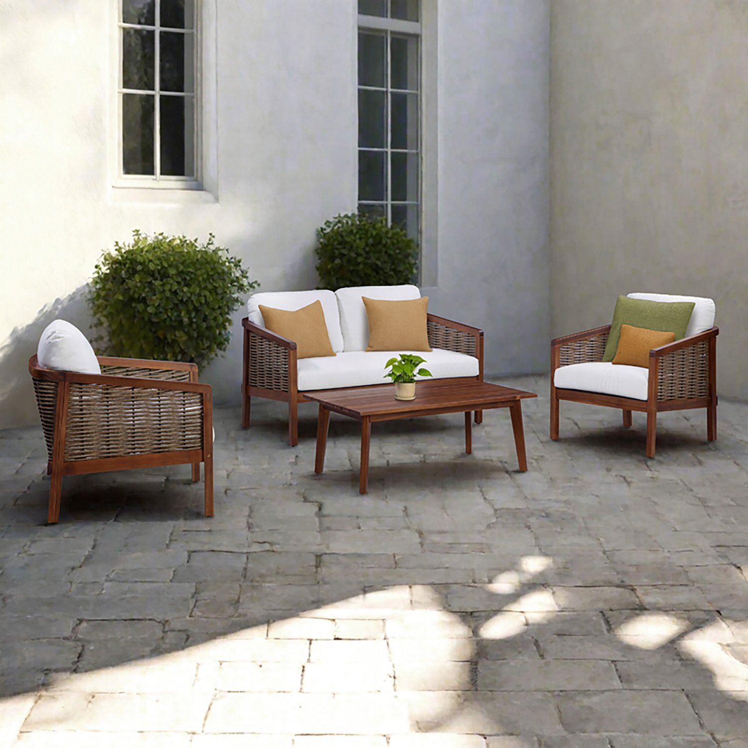 Teamson Home Acacia Conversation 4-Piece Set