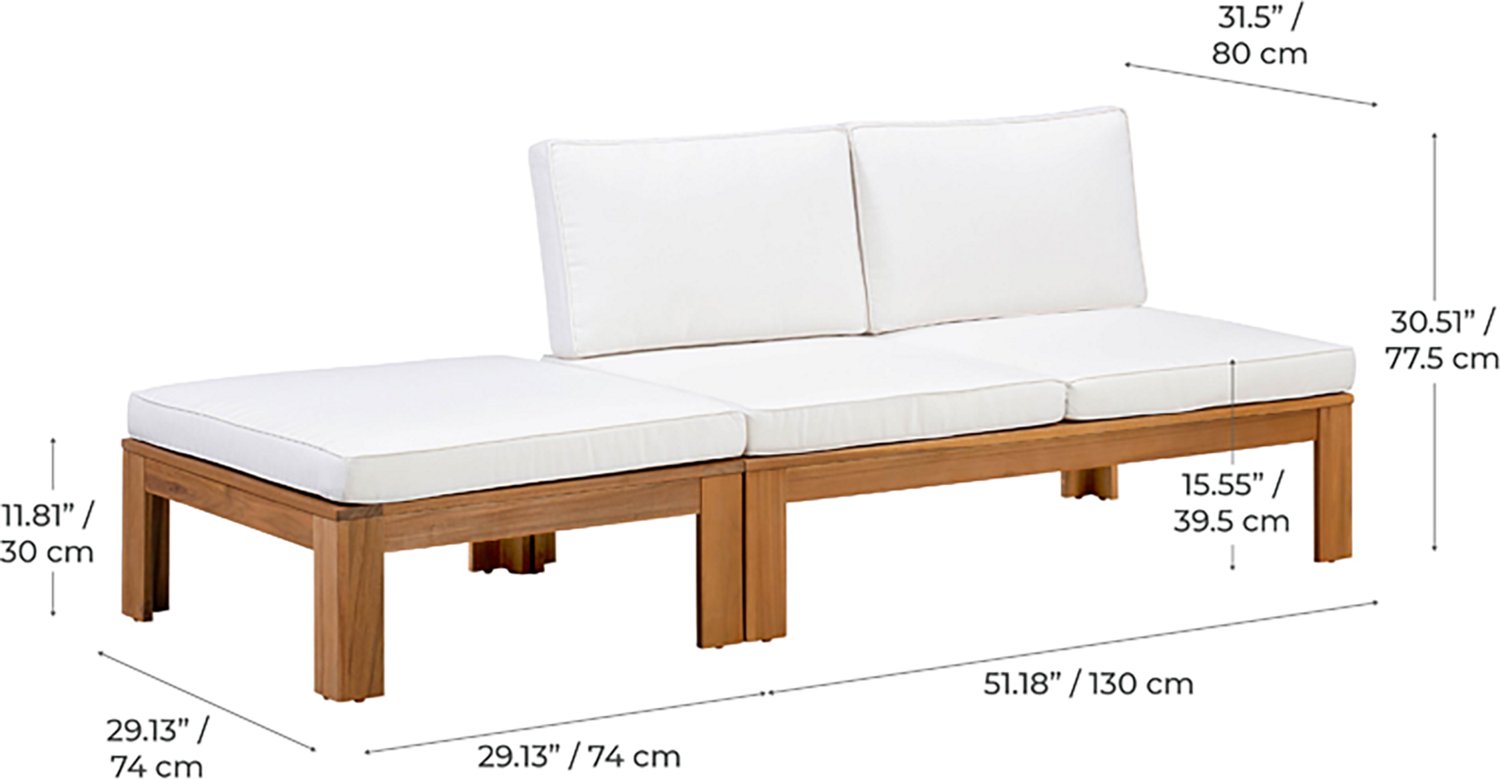 Teamson Home Acacia Modular Sectional 2-Piece Set - view number 3