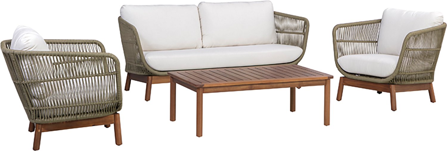 Teamson Home Acacia Conversation 4-Piece Set