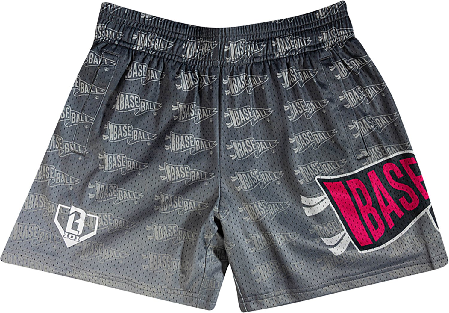 Baseball Lifestyle 101 Boys' Pennant Gradient Shorts 5 in