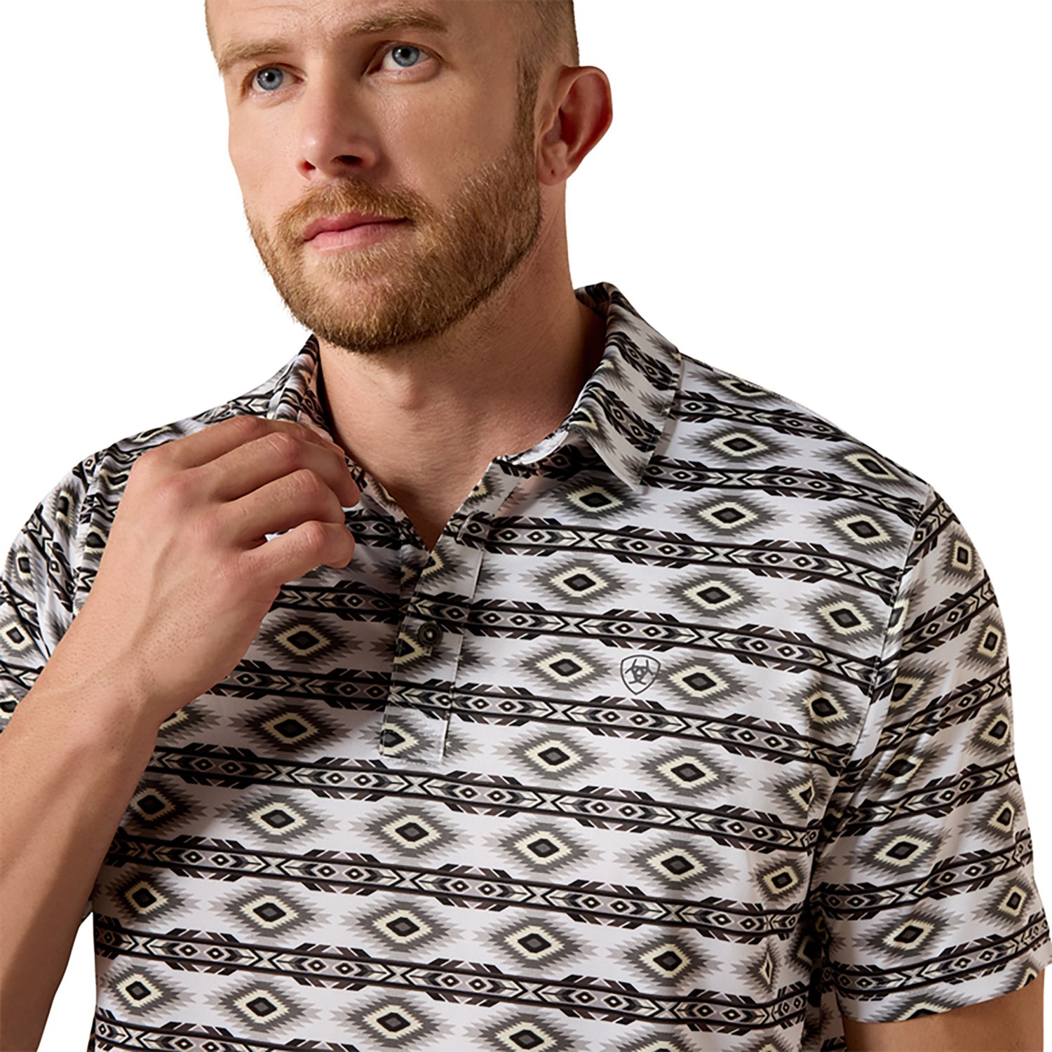 Ariat Men's Allover Print Polo Shirt - view number 4