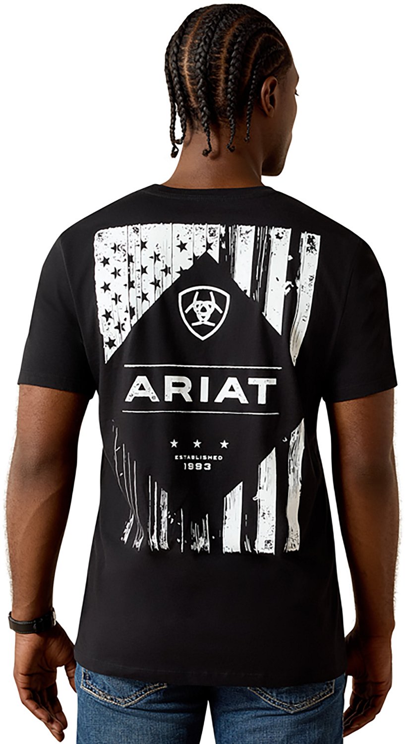 Ariat Men's Ariat Wooden Diamond Flag Classic Fit T-Shirt