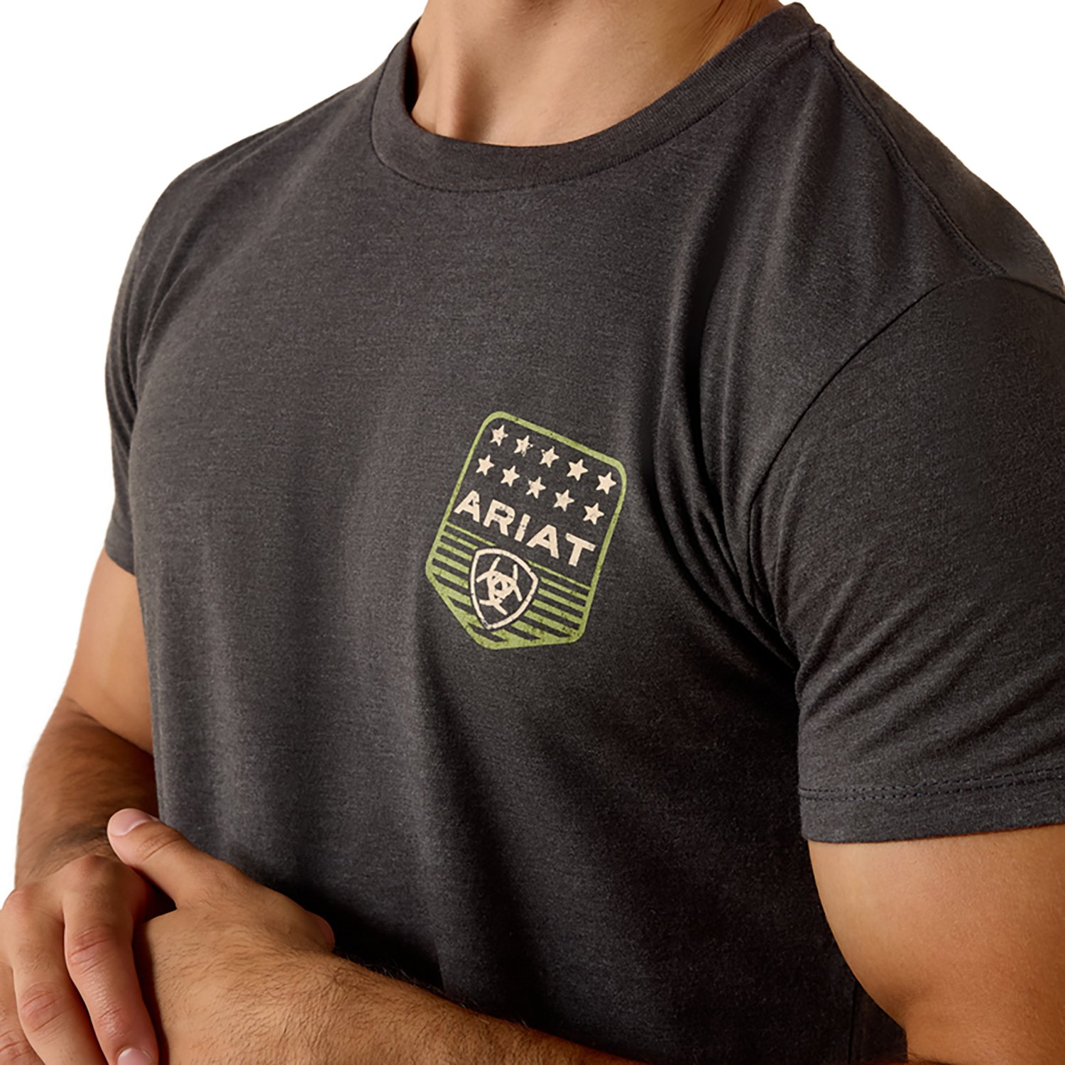 Ariat Men's Ariat Stripe Patriotic Badge T-shirt - view number 5