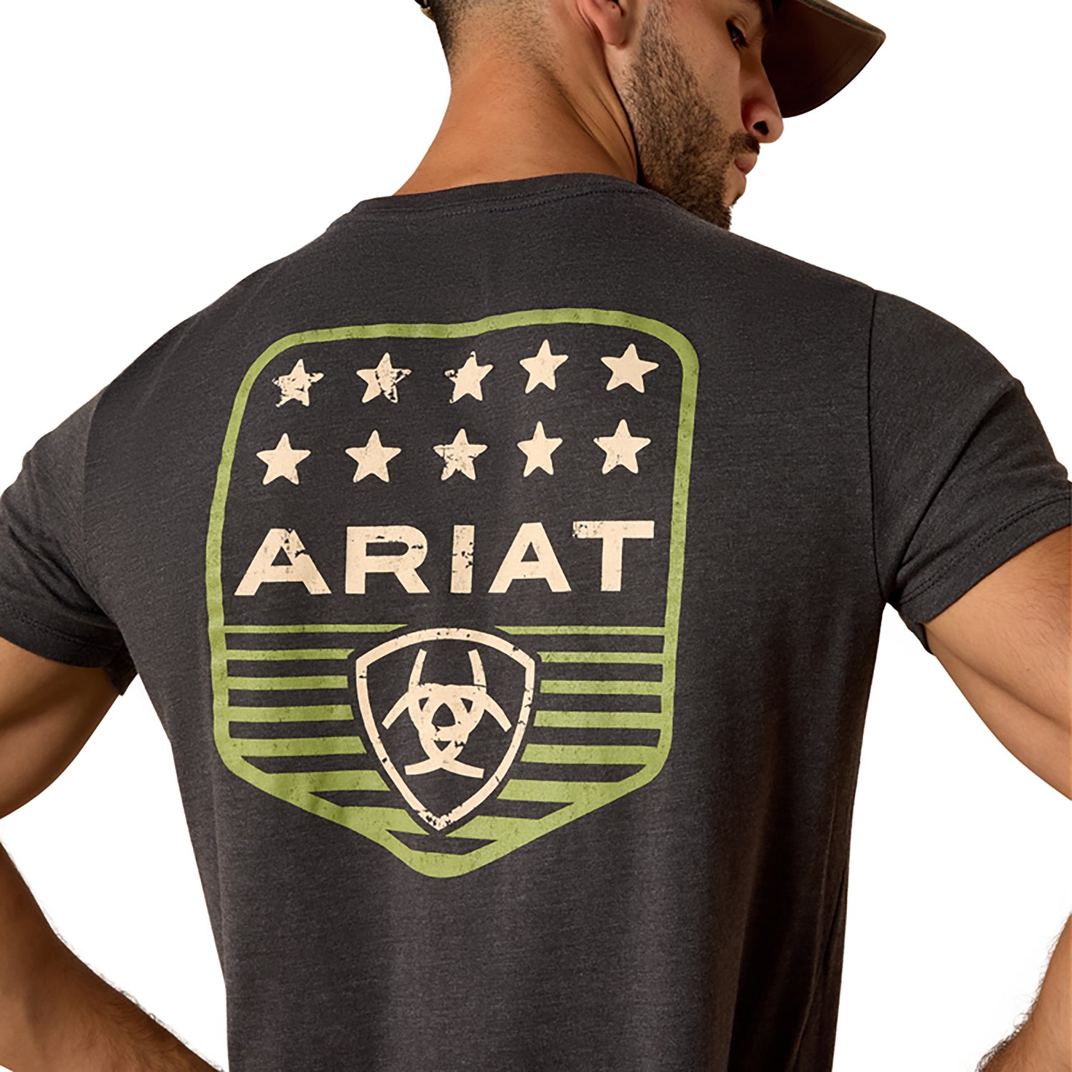 Ariat Men's Ariat Stripe Patriotic Badge T-shirt - view number 6