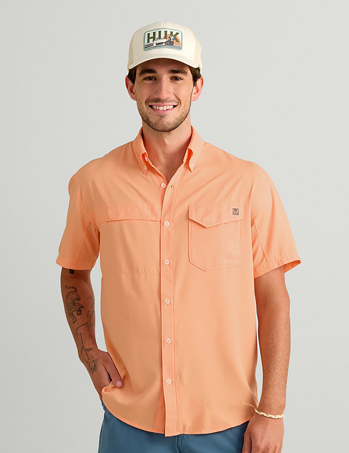 Huk Men's Tide Point Button Down Shirt