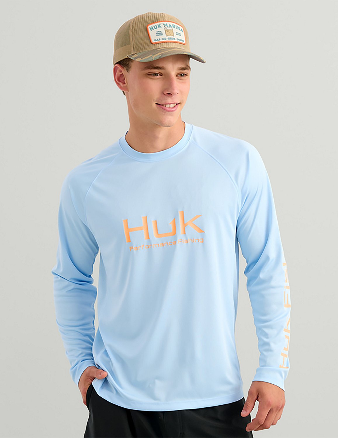 Huk Men's Vented Pursuit Long Sleeve Graphic T-shirt