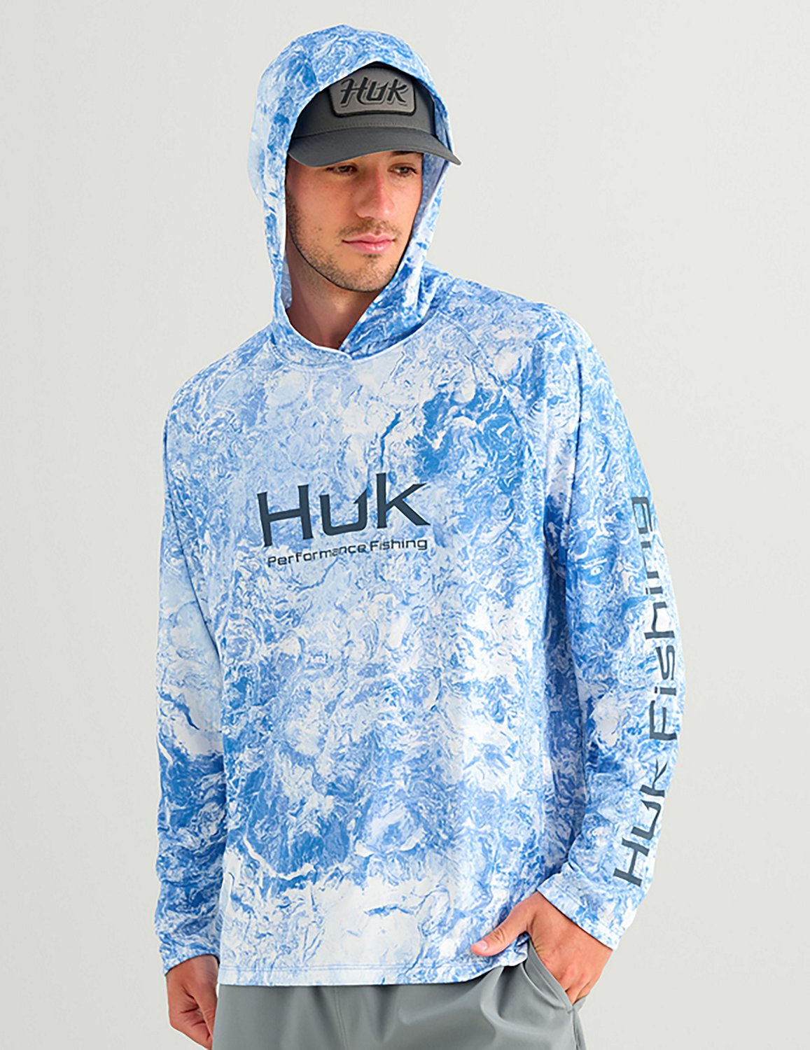 Huk Men's Mossy Oak Pursuit Hoodie - view number 3