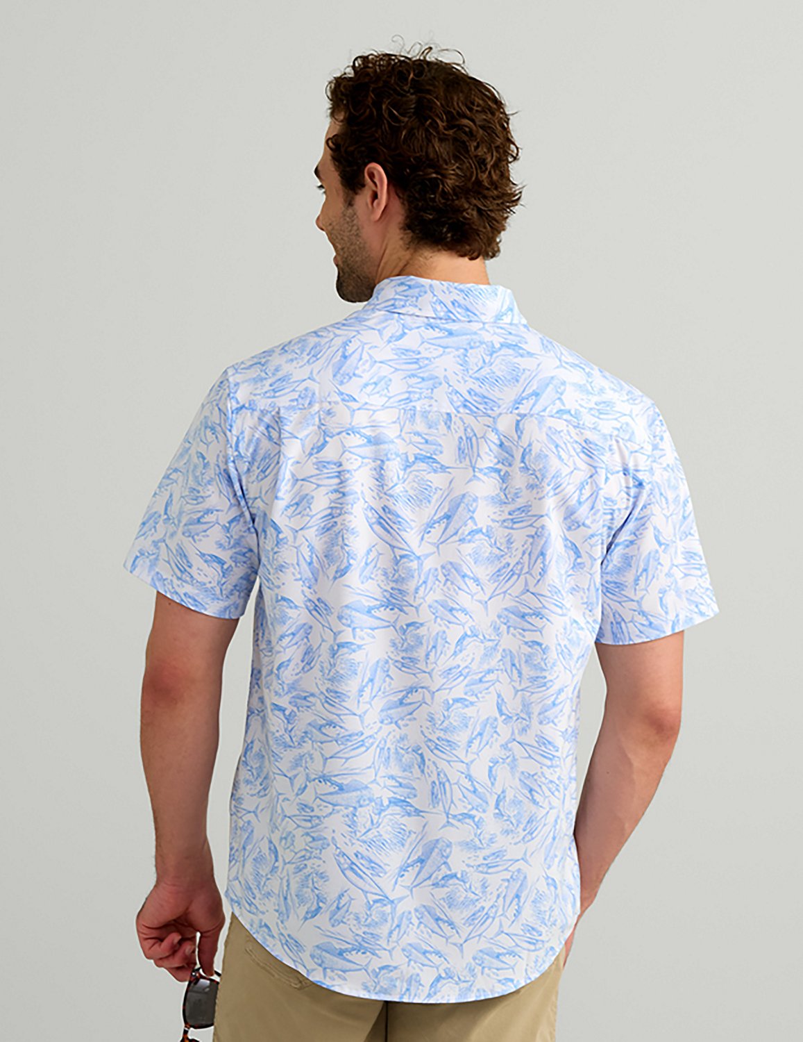 Huk Men's Kona Desert Rose Short Sleeve Shirt - view number 2