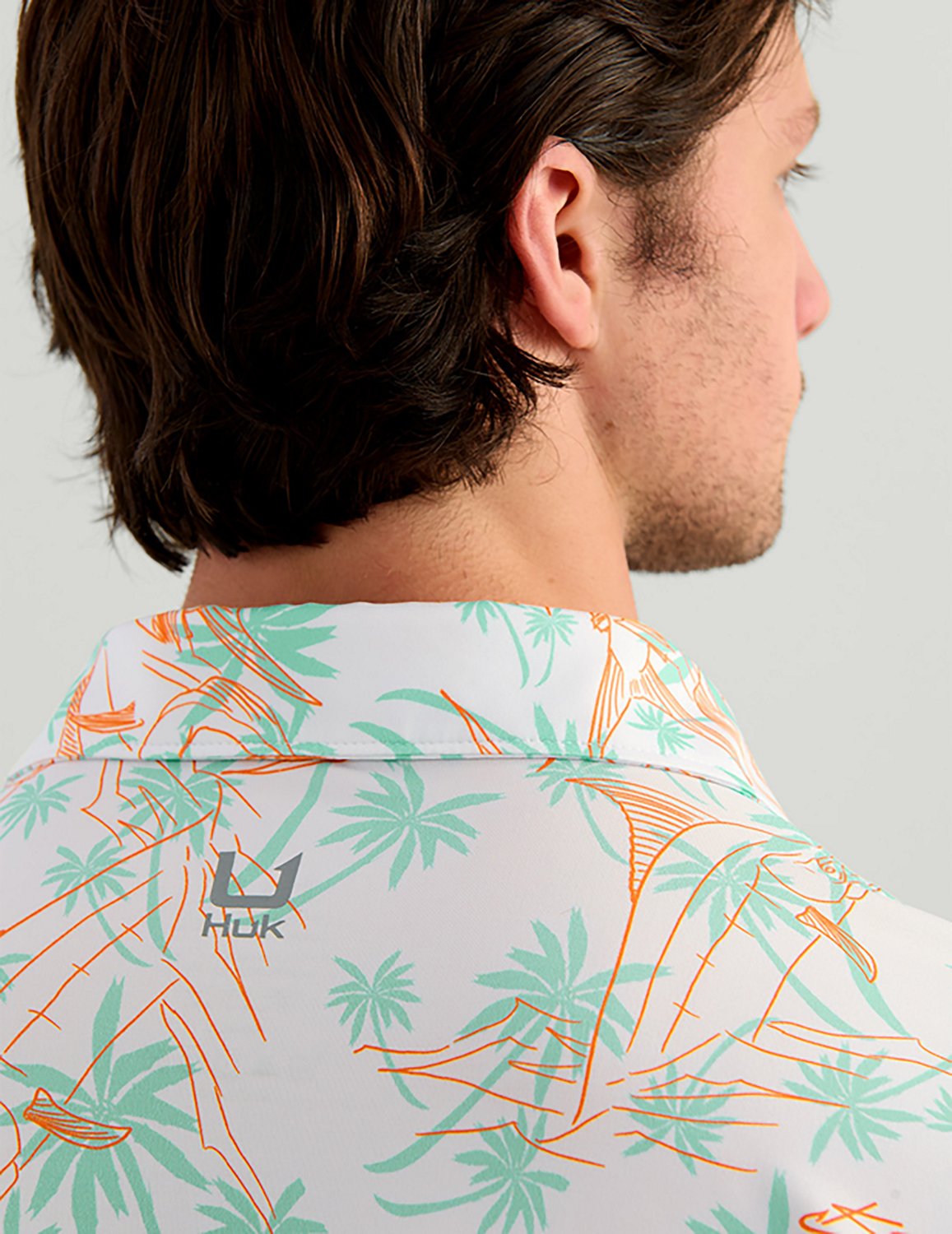 Huk Men's KC Pursuit Printed Polo Shirt - view number 3