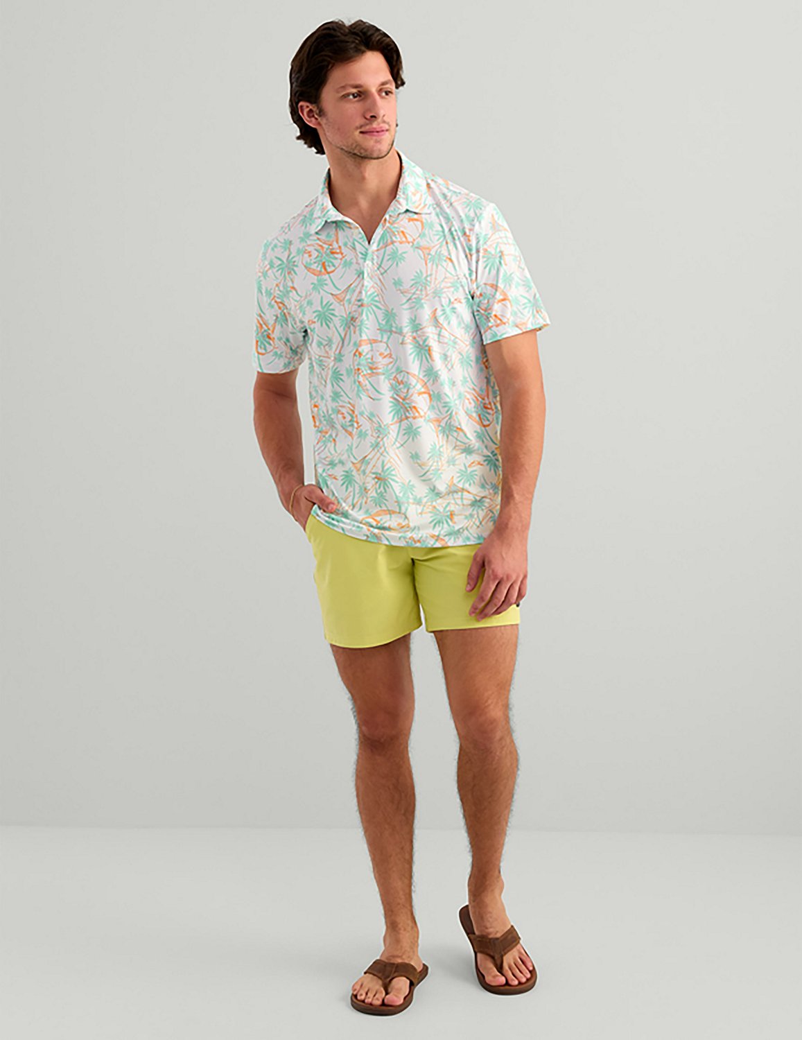 Huk Men's KC Pursuit Printed Polo Shirt - view number 4