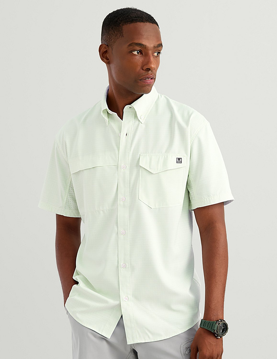 Huk Men's Tide Point Printed Short Sleeve Shirt