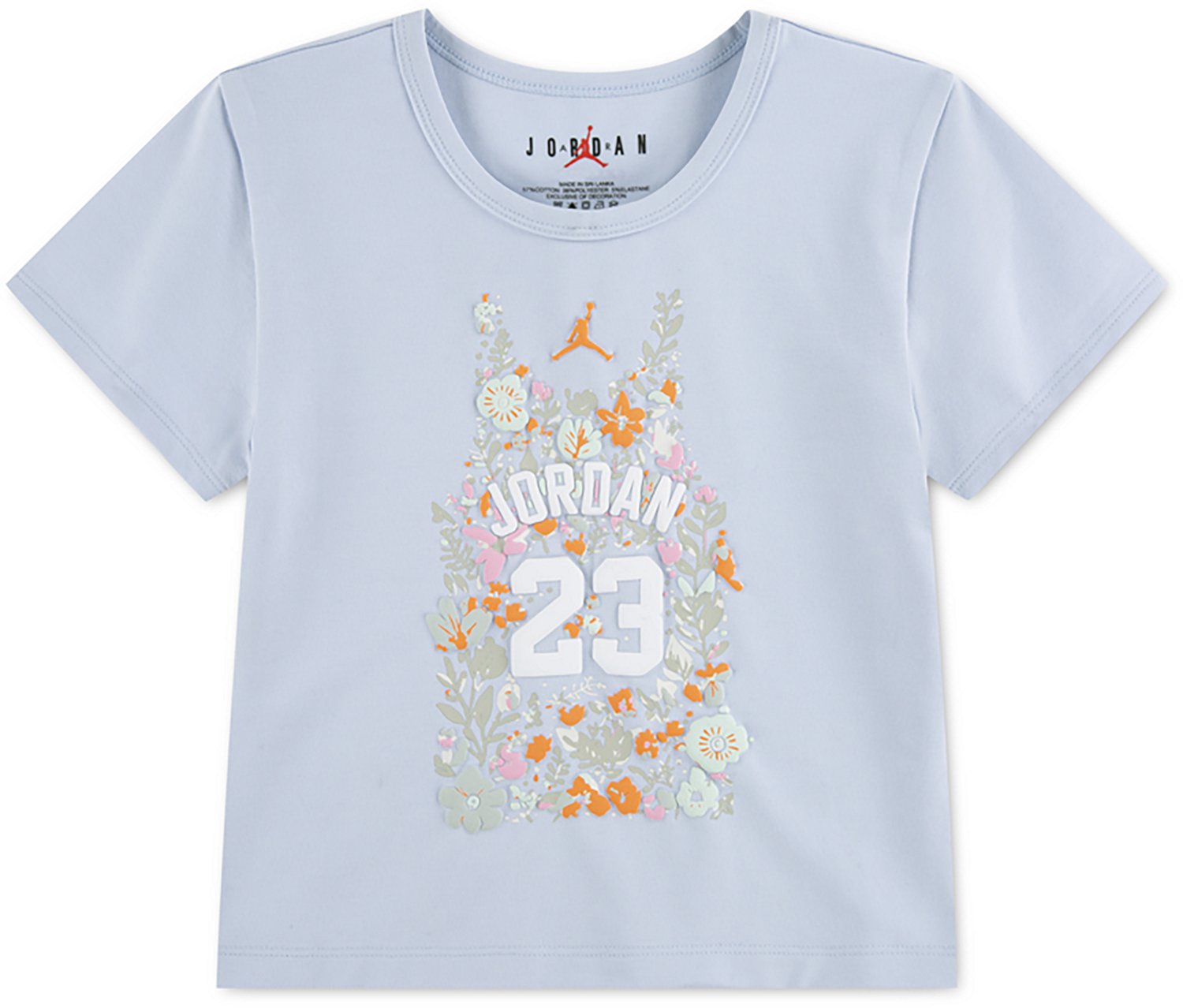 Jordan Girls' Floral Jersey Graphic T-shirt