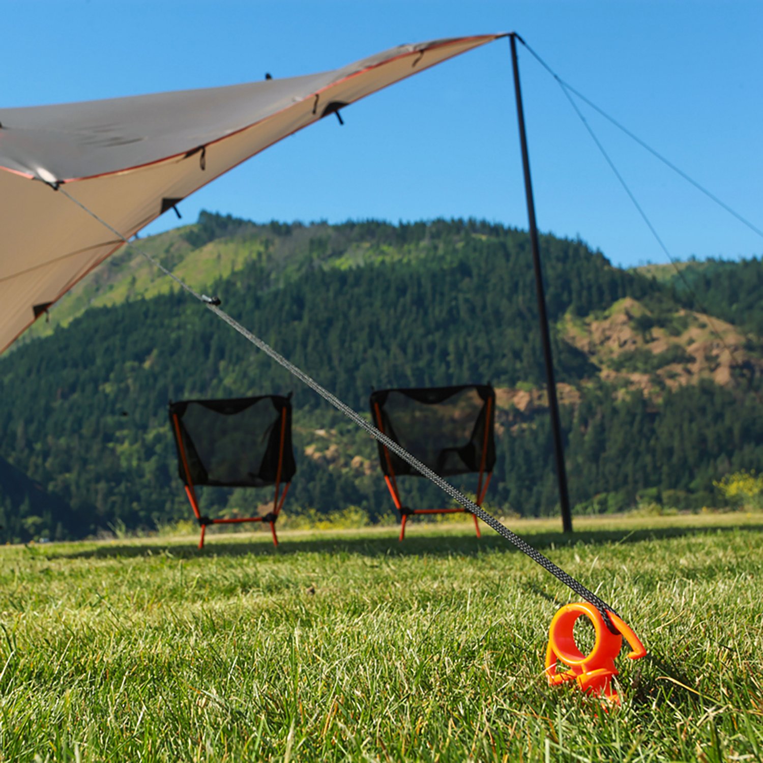 Nite Ize Orange Screw Small Ground Anchor 4-Pack - view number 5