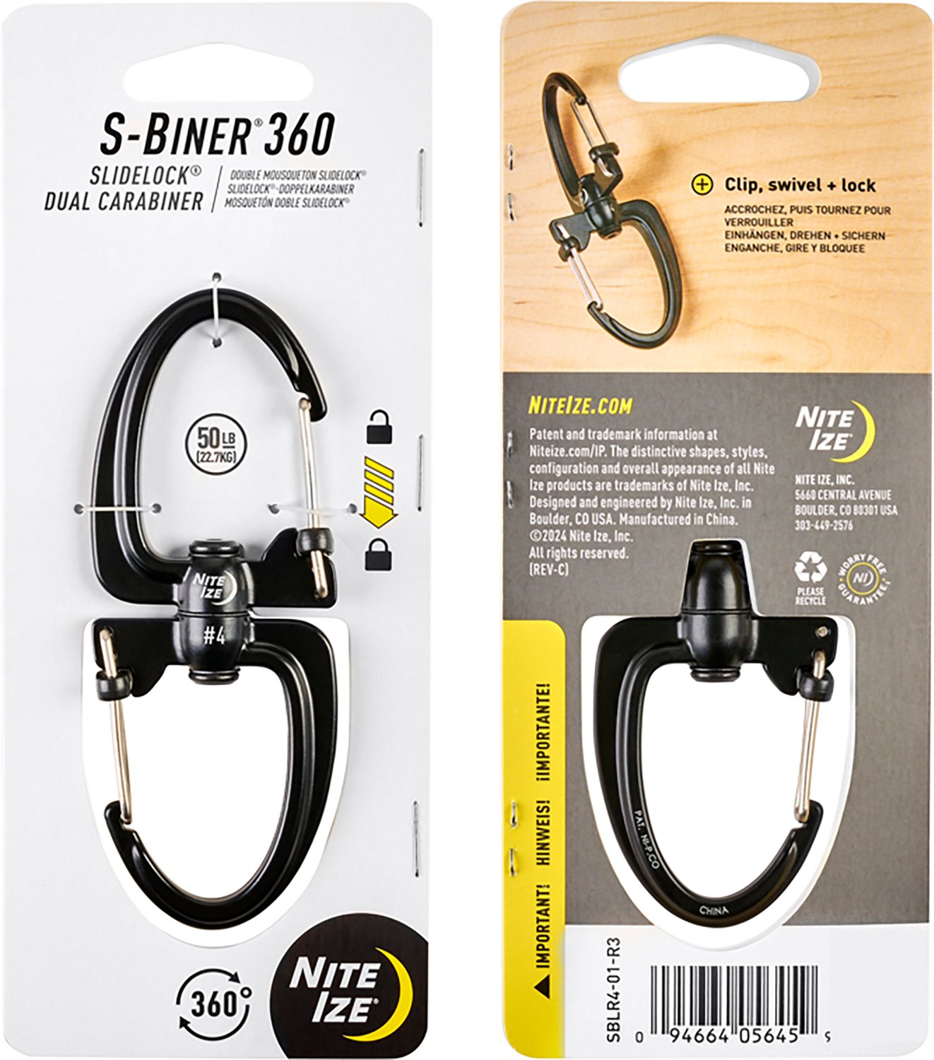 Nite Ize S-Biner 360 SlideLock Dual Carabiner - view number 2