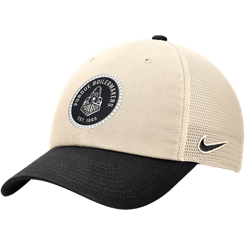 Nike Men's Natural Purdue Boilermakers Club Trucker Adjustable Hat - Natural
