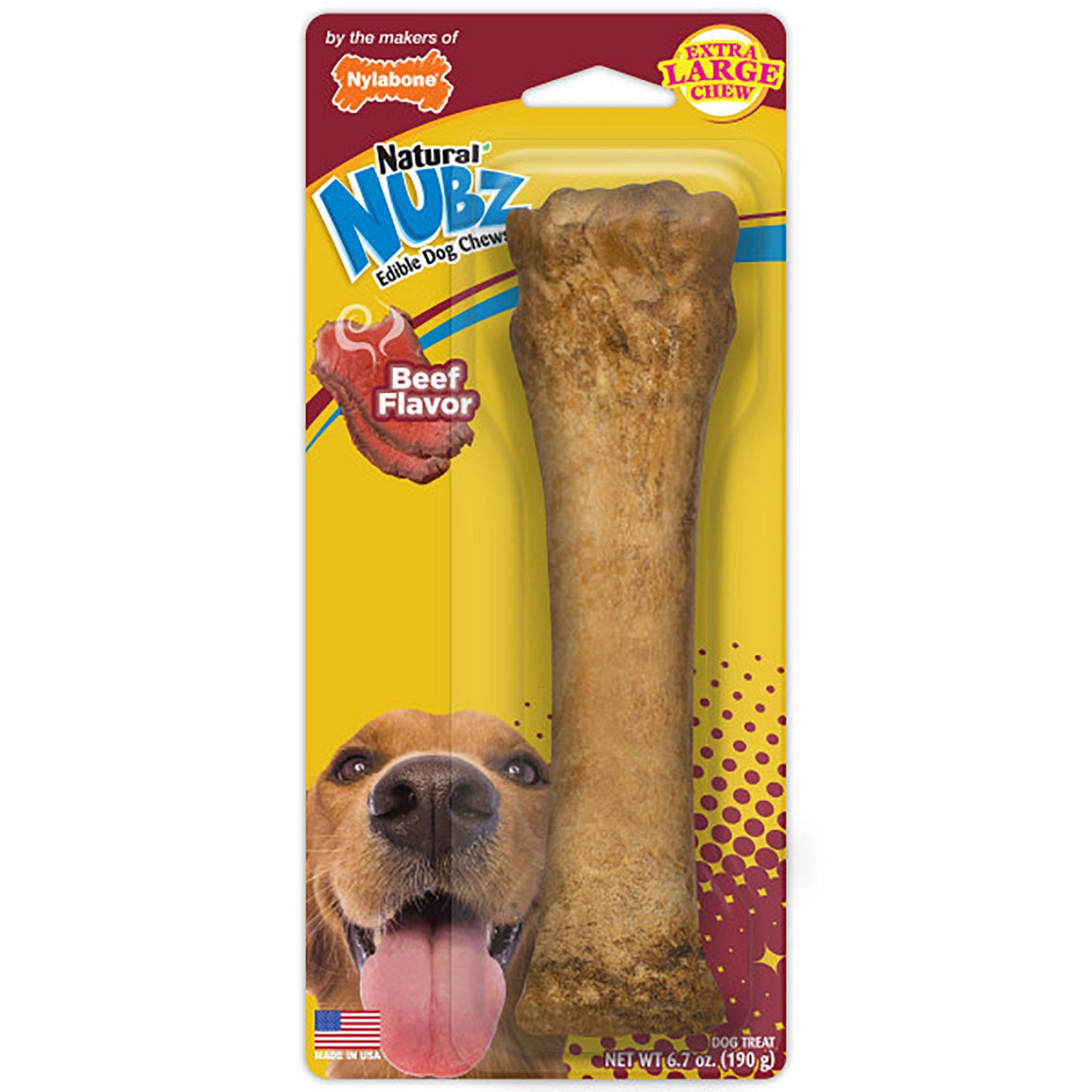 Nylabone X-Large Beef Nubz Dog Chew Treat