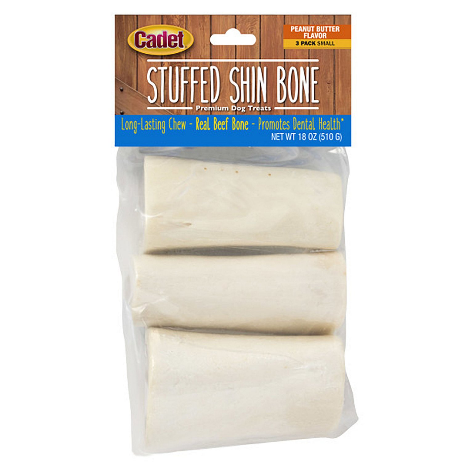 Cadet Small Peanut Butter Stuffed Shin Bones 3-count