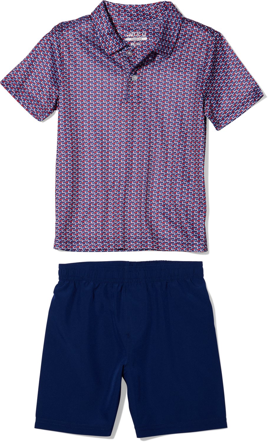 BCG Toddler Boys' Golf Print Polo Set