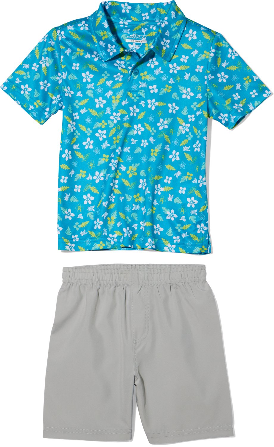 BCG Boys' 4-7 Golf Print Polo Set