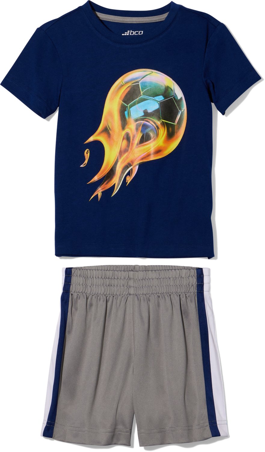 BCG Boys' 4-7 Fire Goals Top and Shorts Set