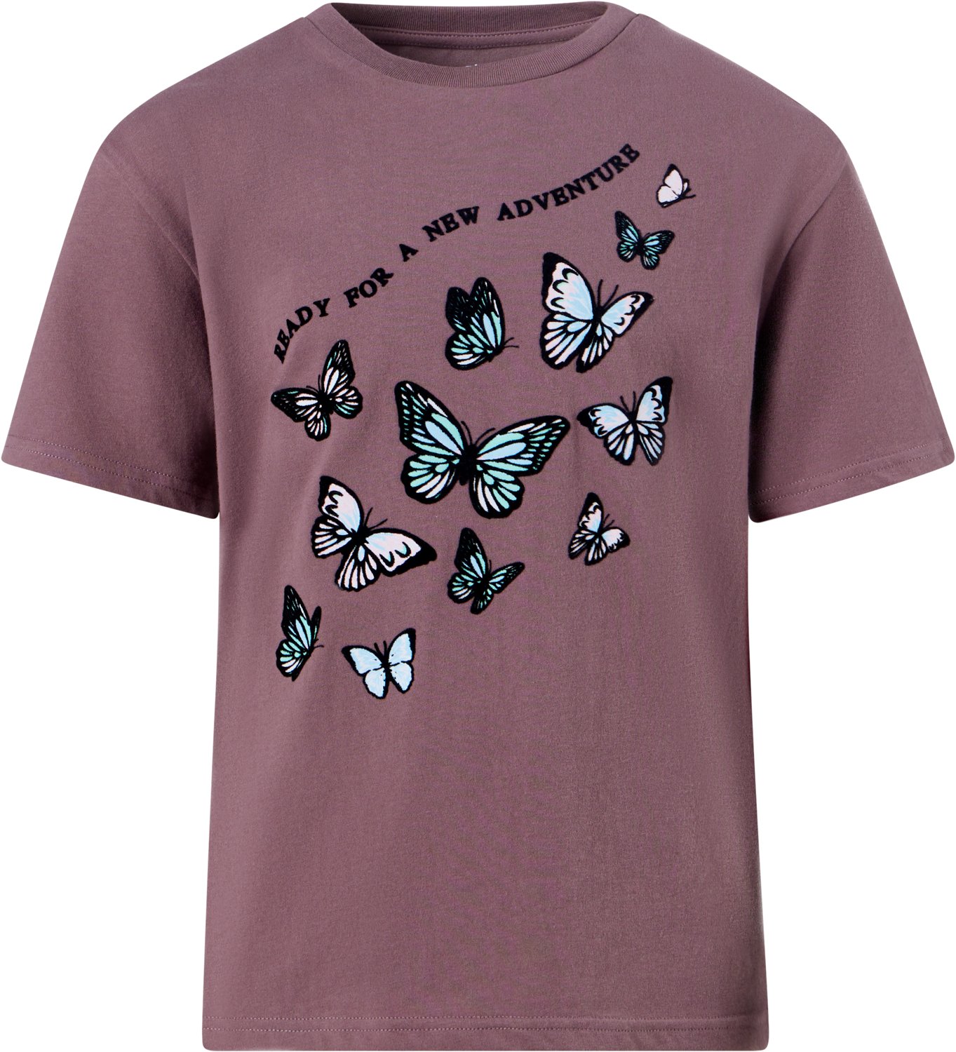 BCG Girls' Lifestyle Cotton Boxy Floating Butterfly Tee - view number 2