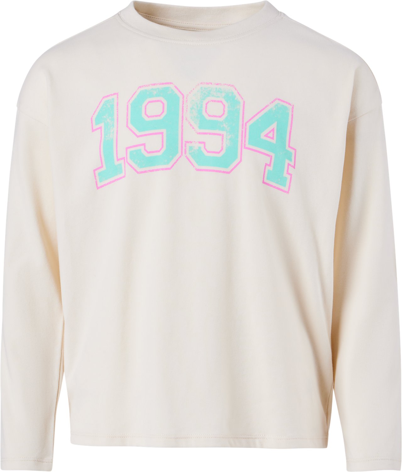 BCG Girls' Drop Shoulder Long Sleeve Graphic T-shirt - view number 3