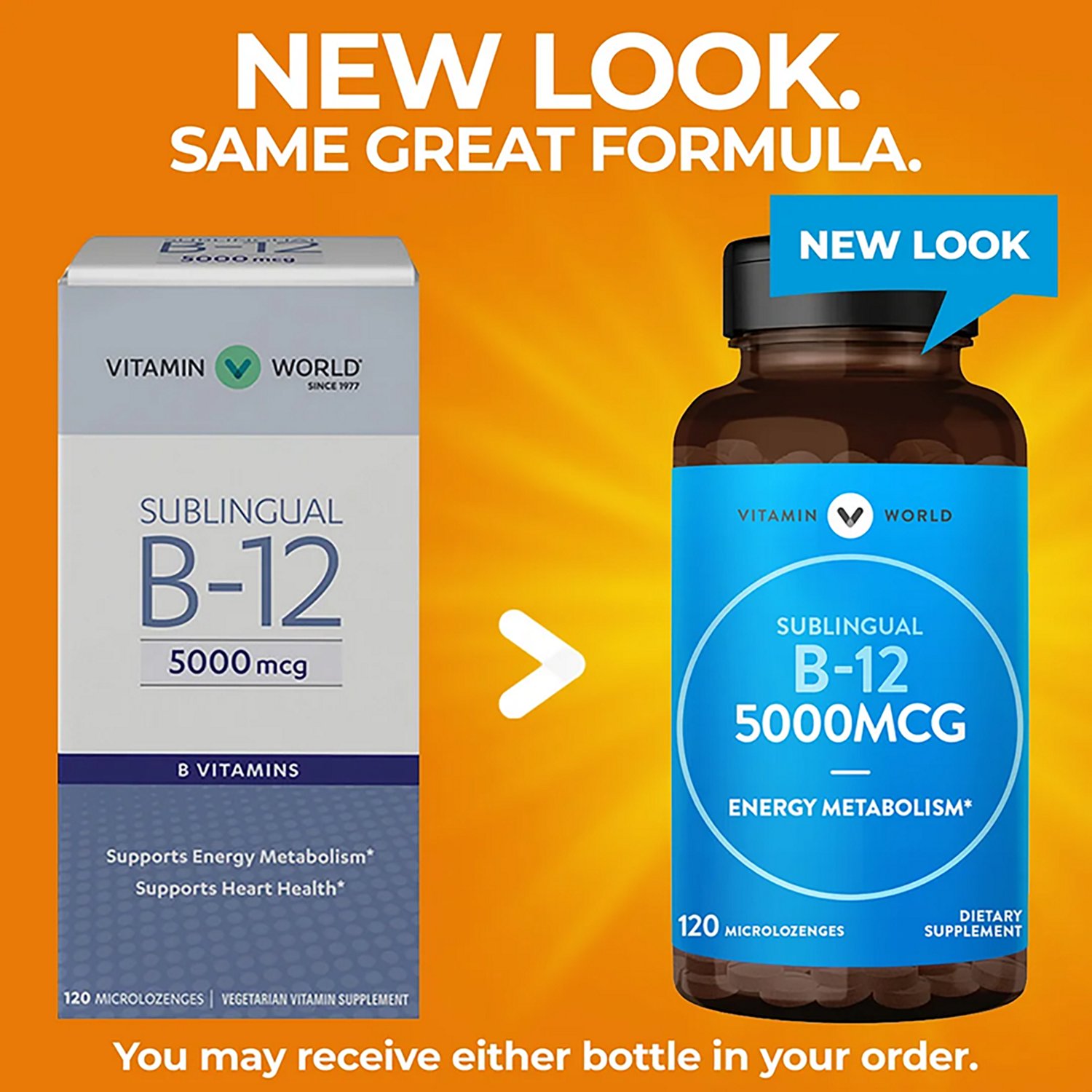 Vitamin World Vitamin B-12 5000 mcg. Sublingual 120-count - view number 3