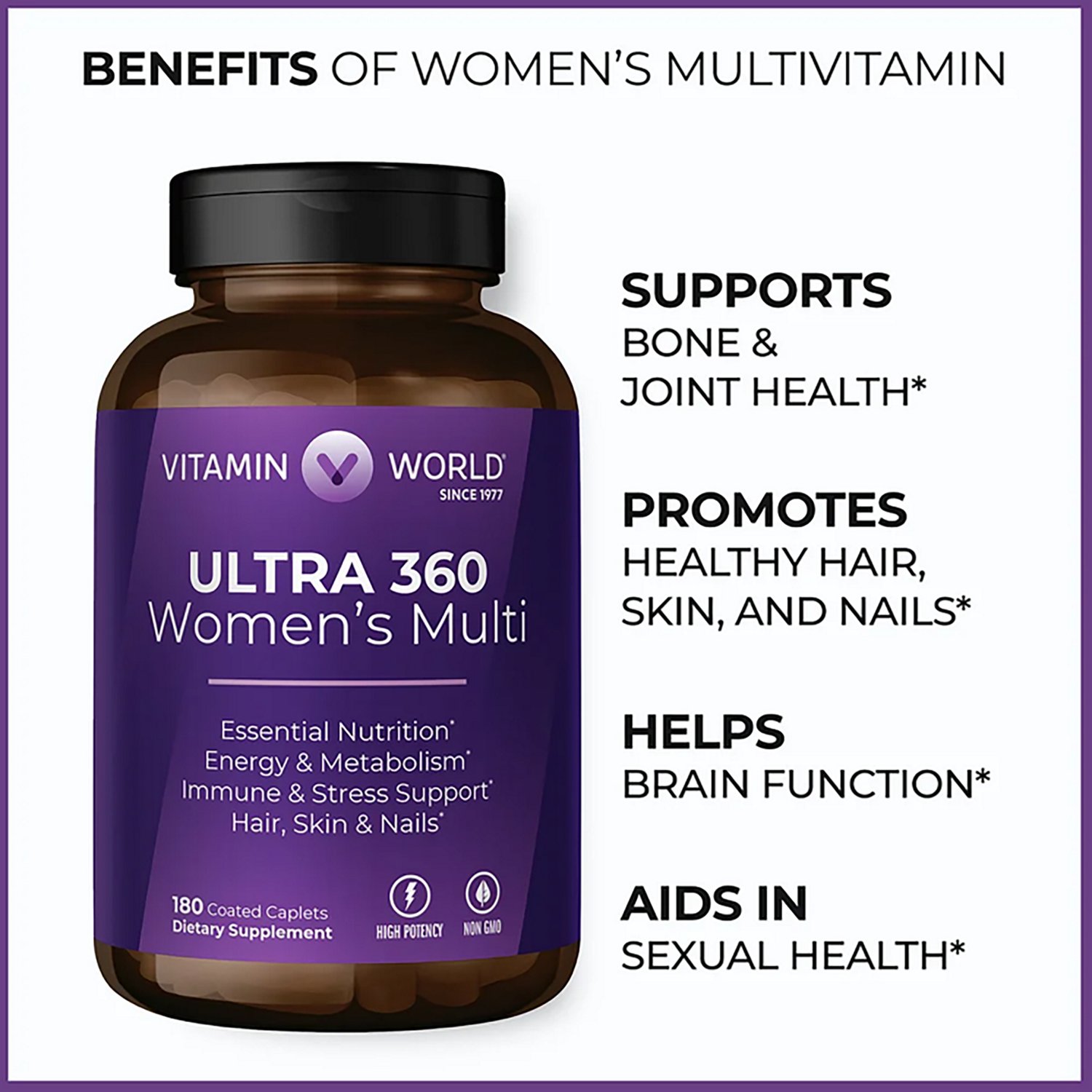 Vitamin World ULTRA 360 Women's Multivitamin 180-count - view number 3