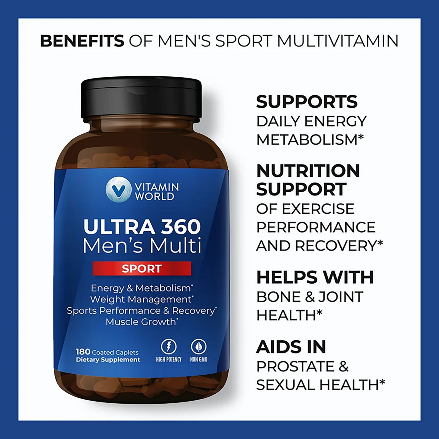 Vitamin World ULTRA 360 Men's Multivitamin Sport 180-count - view number 3