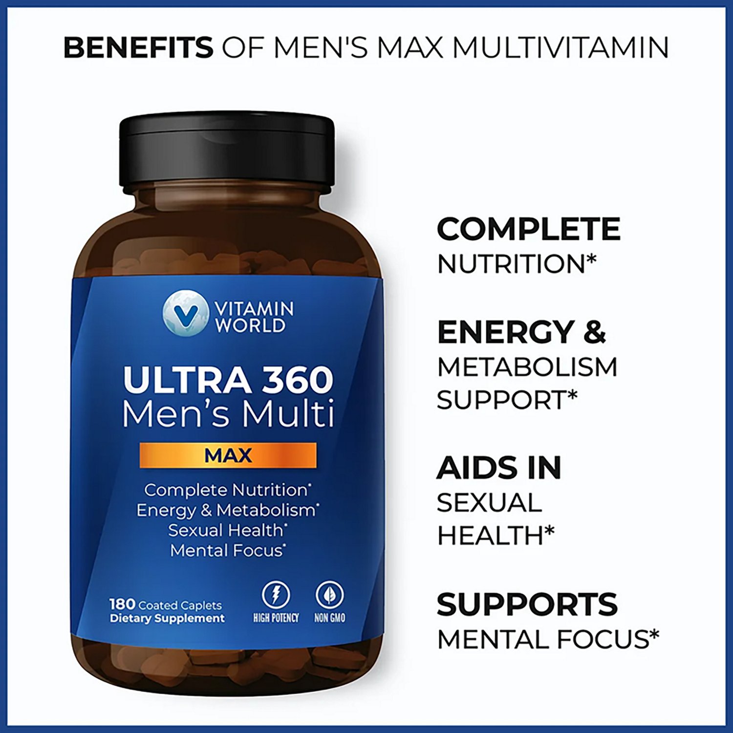 Vitamin World ULTRA 360 Men's Multivitamin Max
