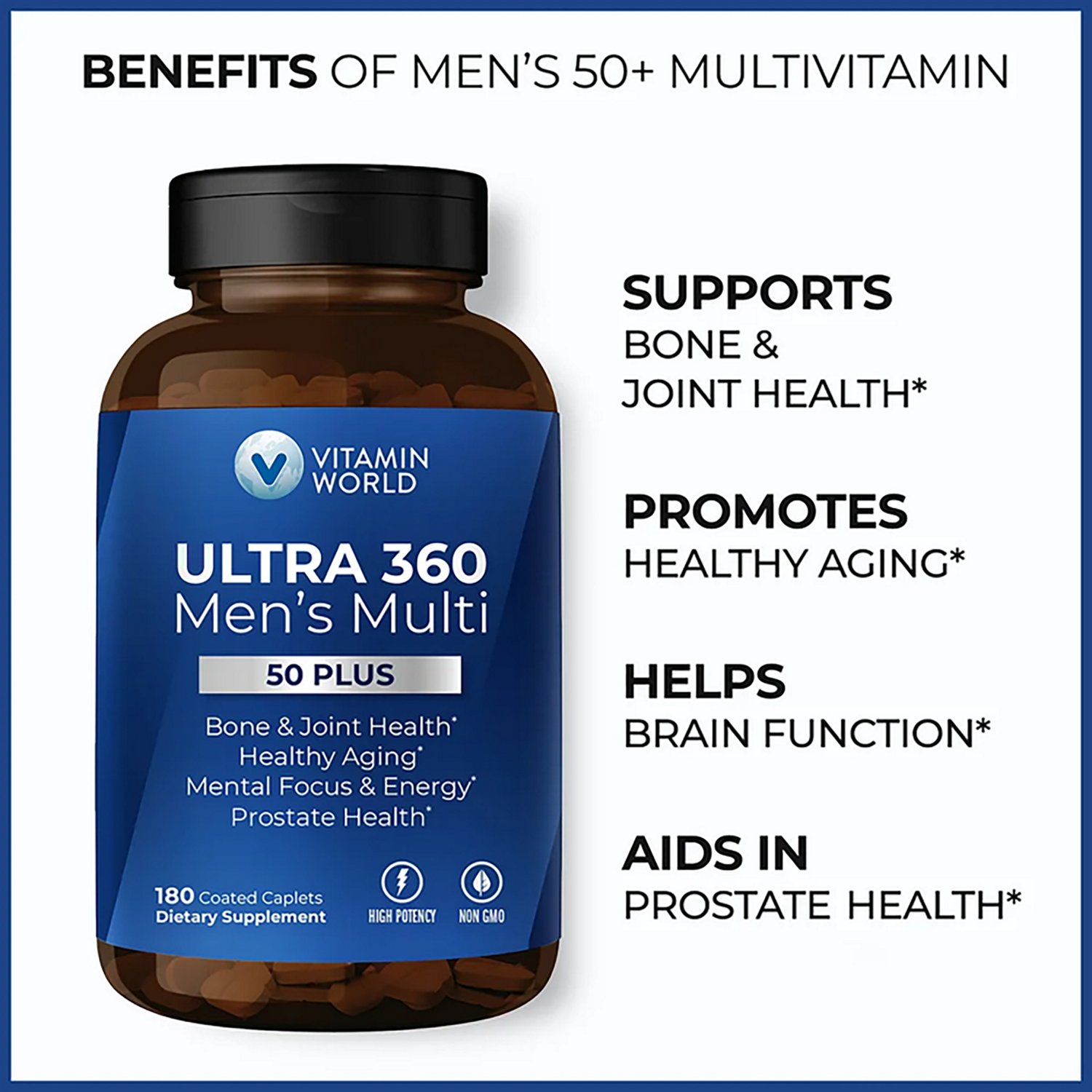 Vitamin World ULTRA 360 Men's 50+ Multivitamin - view number 3