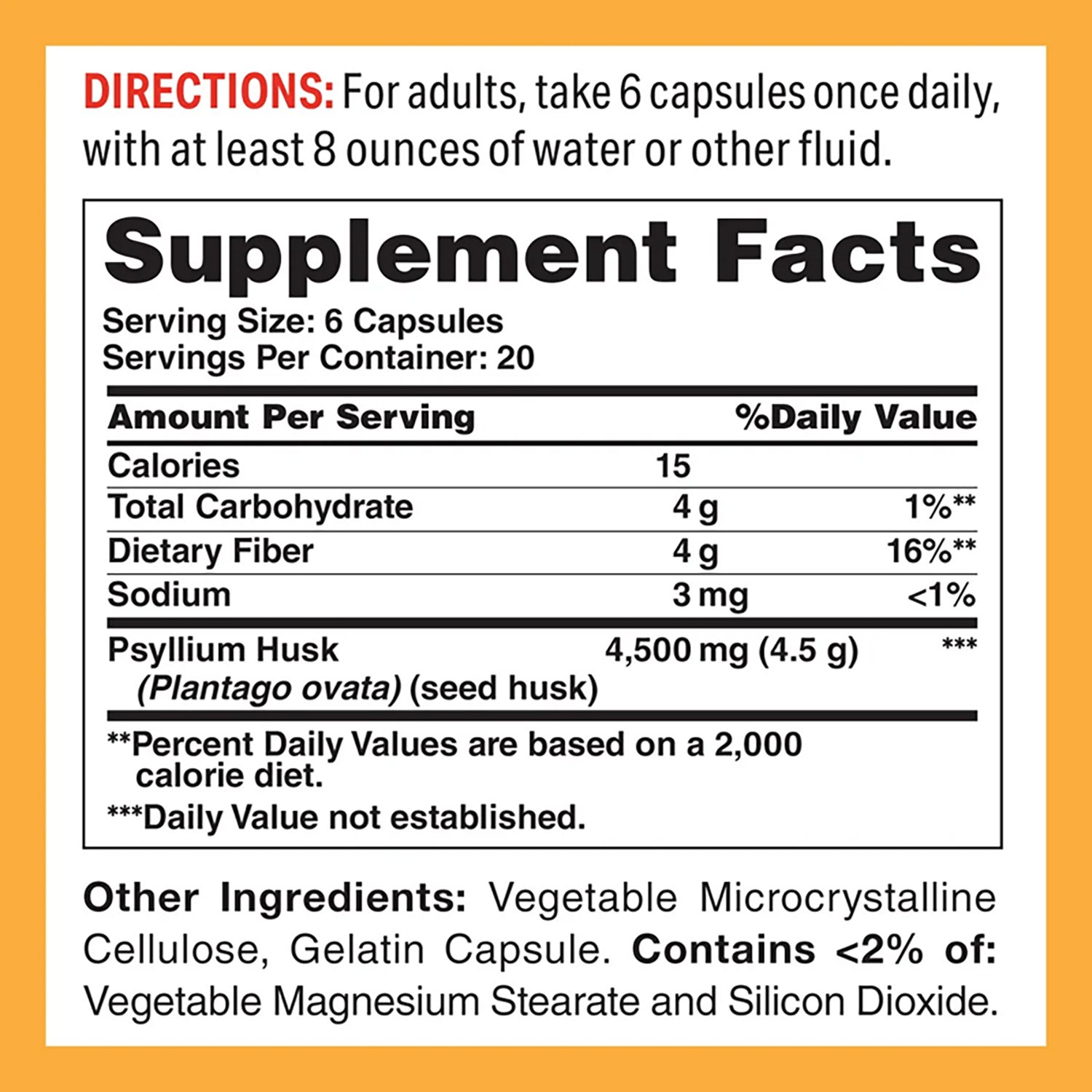 Vitamin World Psyllium Seed Husks 750 mg Capsules - view number 2