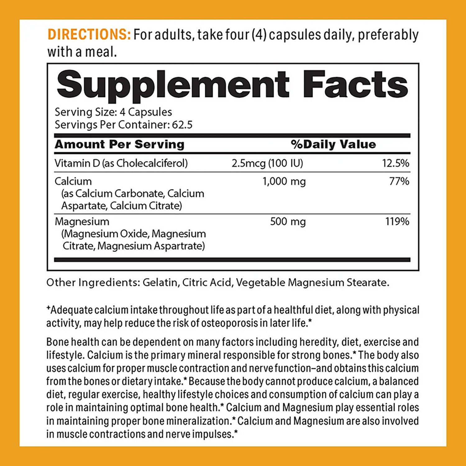 Vitamin World Calcium Magnesium with Vitamin D3 Capsules - view number 2