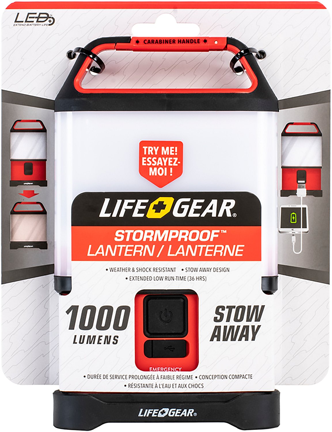 Life Gear Stormproof 1000 Lumen Stow Away Lantern - view number 5