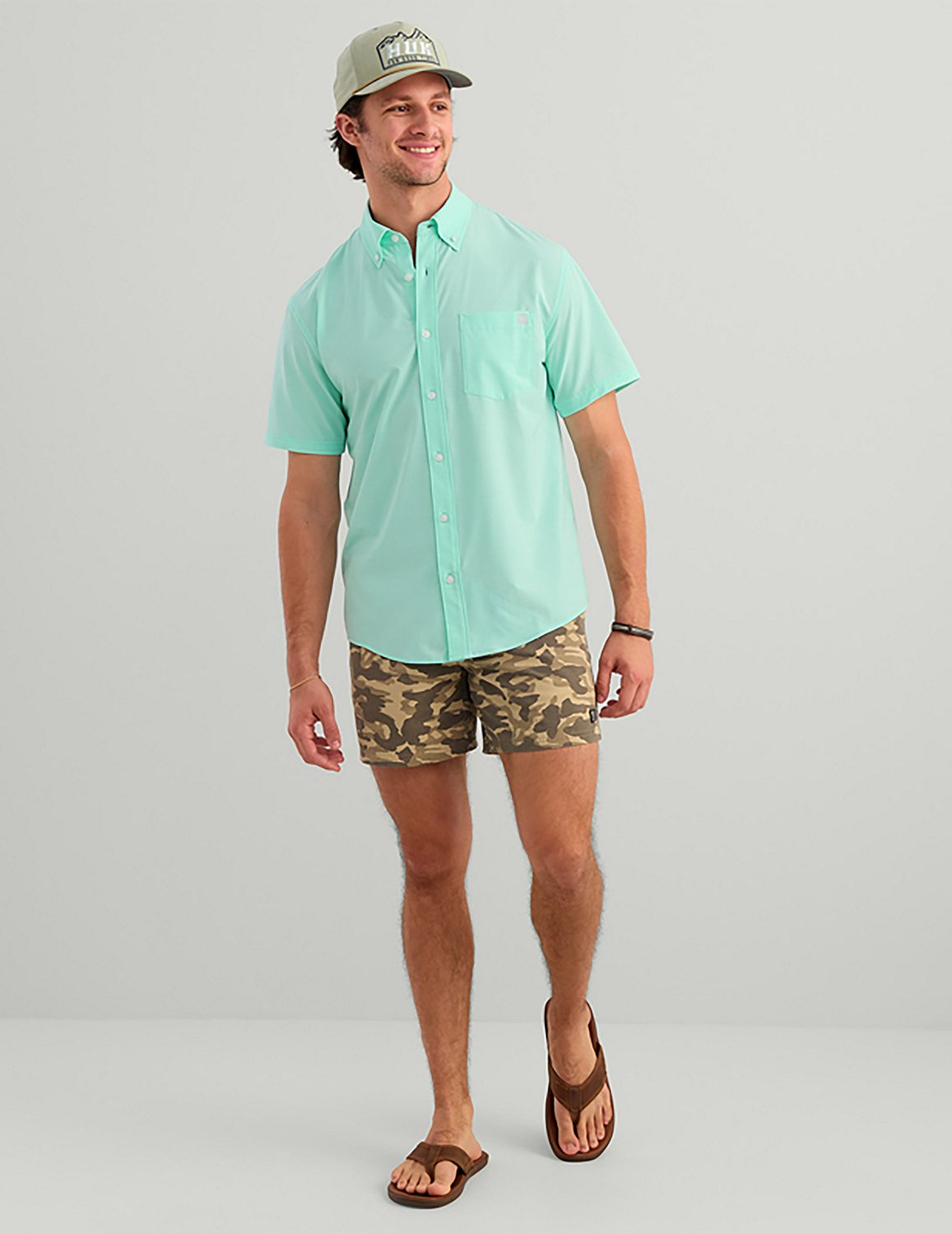 Huk Men's Kona Solid Button-Down Shirt - view number 3
