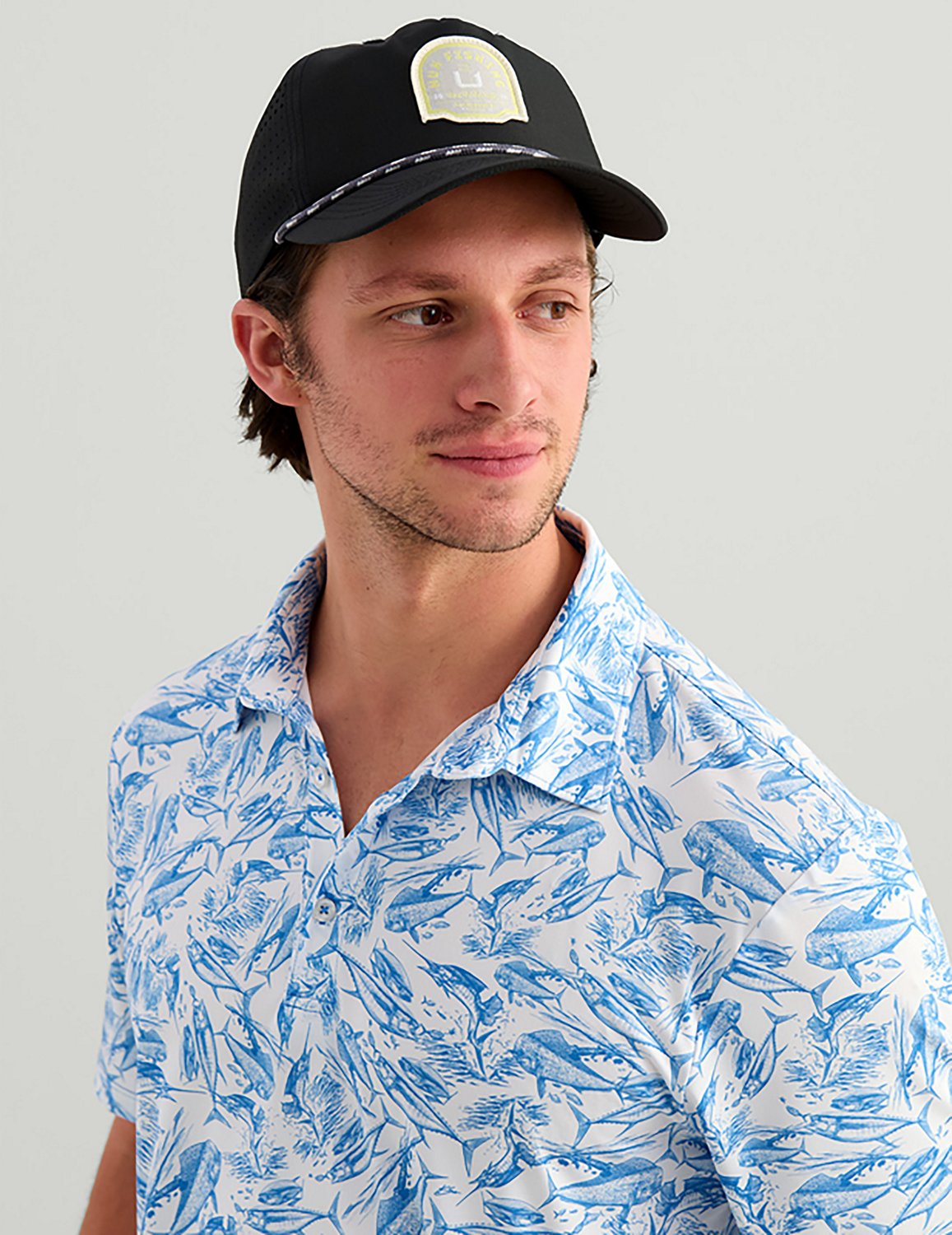 Huk Men's KC Pursuit Printed Polo Shirt - view number 3