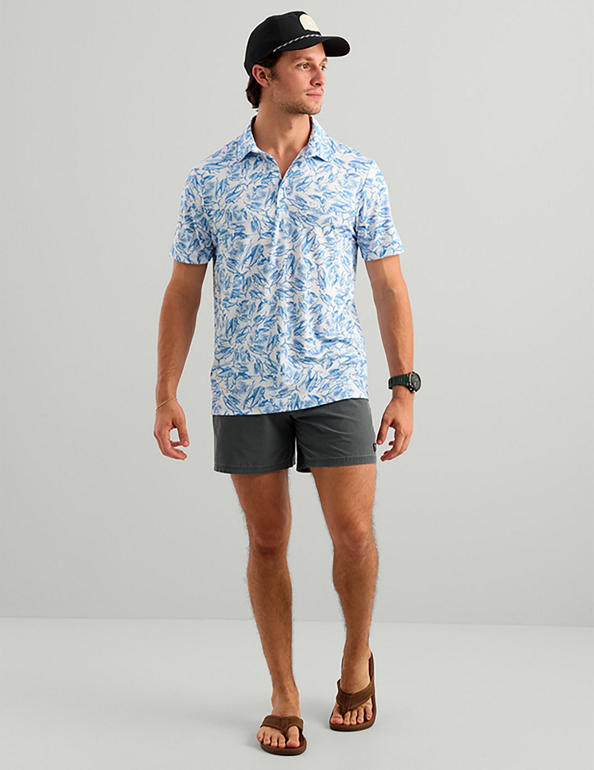 Huk Men's KC Pursuit Printed Polo Shirt - view number 4