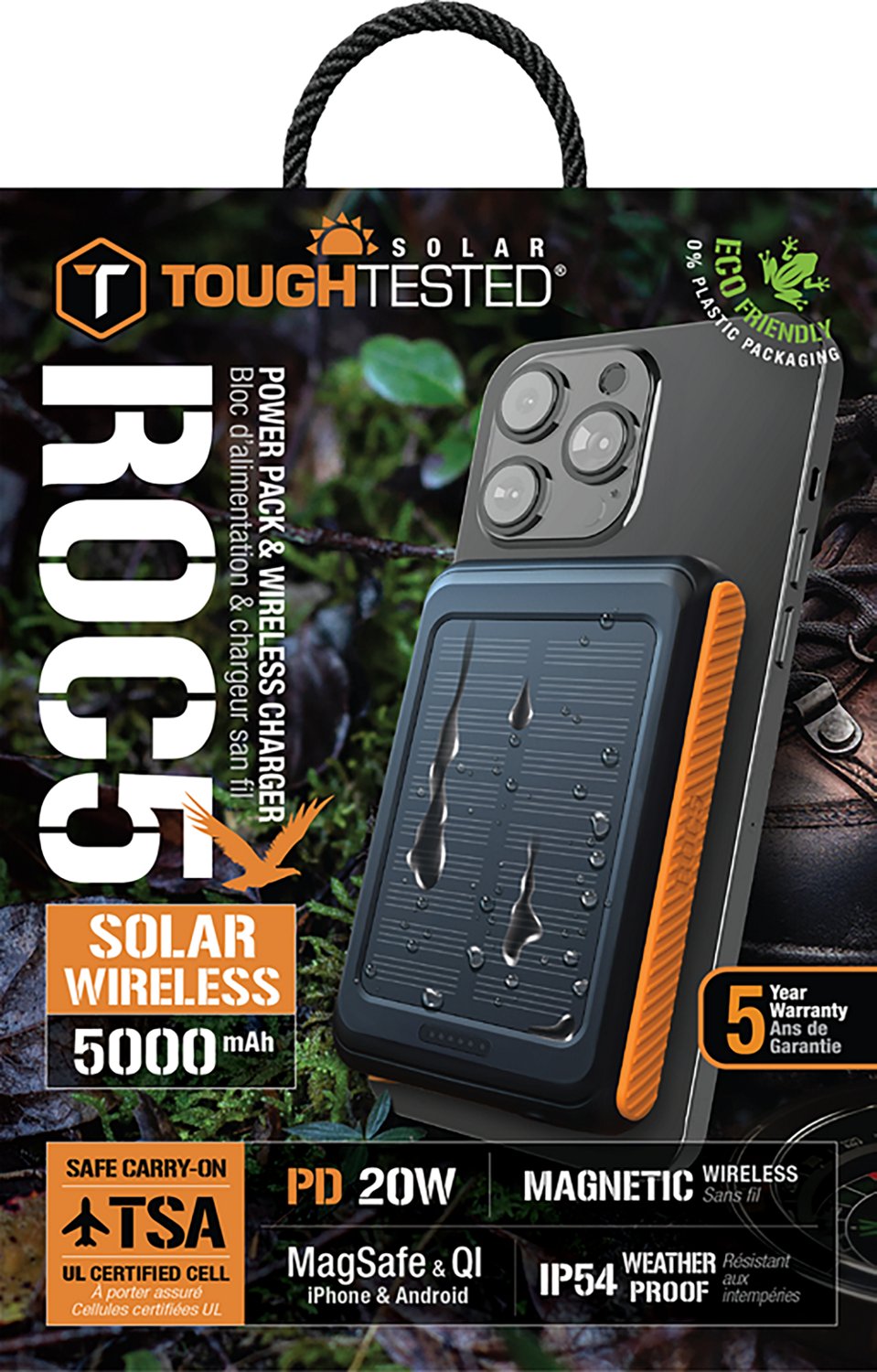 Tough Tested Solar Power Bank with Magnetic Charging - view number 2