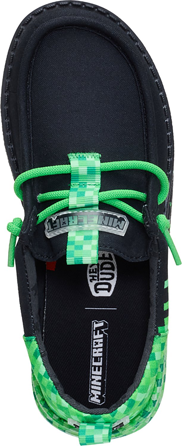 HEYDUDE Kids' Wally Minecraft Creeper Shoes - view number 5