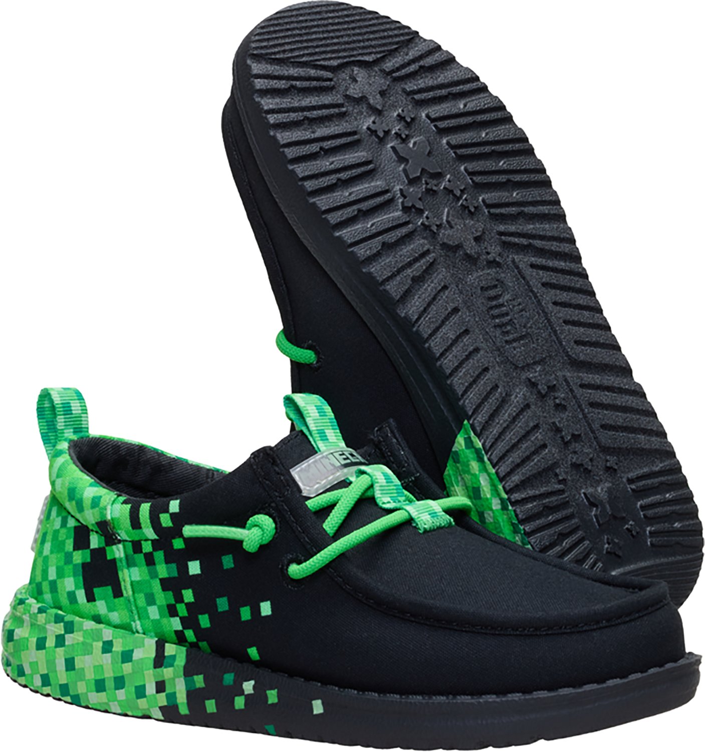 HEYDUDE Kids' Wally Minecraft Creeper Shoes - view number 6